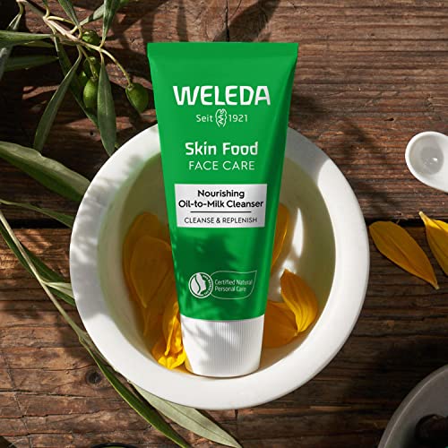 Weleda Skin Food Face Wash - Nourishing Oil-to-Milk Cleanser with Plant-Rich Ingredients - 2.5oz