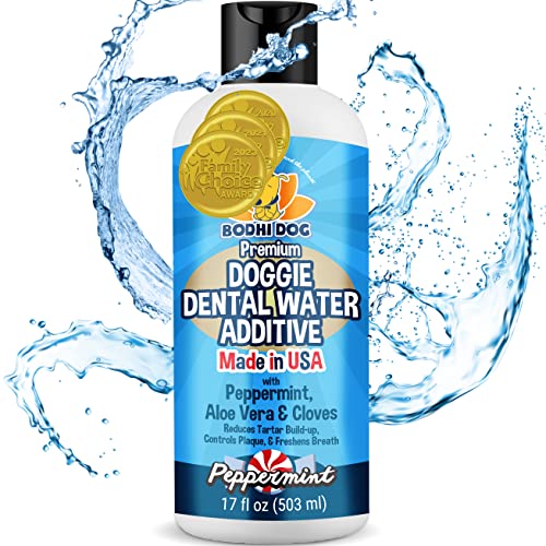 Bodhi Dog Dental Water Additive - Freshens Breath, Reduces Tartar, Natural Ingredients - 17oz