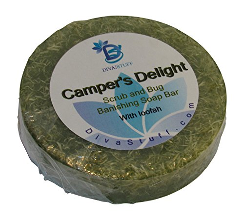 Diva Stuff Travel Size Soap Set - Exfoliating Luffa, Pure Glycerin - Lightweight & Made in USA