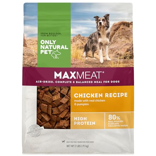Only Natural Pet MaxMeat Air Dried Dog Food - High Protein, Grain Free, Beef & Pumpkin - 2 lb