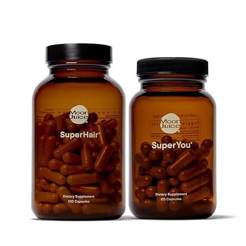 Moon Juice Hair Supplement - Promotes Healthier, Thicker Hair, Vegan & Non-GMO - 60 Capsules