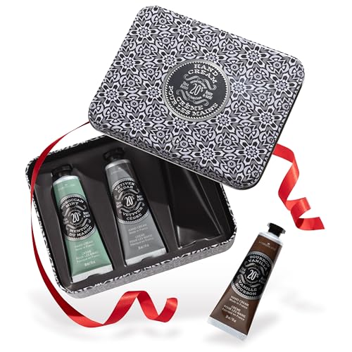 La Chatelaine Hand Care Set - Nourishing Shea Butter & Argan Oil, Travel Size - 3 x 1 fl oz