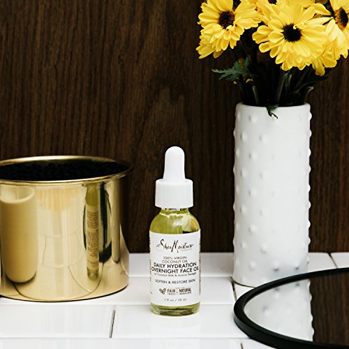 SheaMoisture Overnight Face Oil - Daily Hydration, Fair Trade Ingredients - 1 oz