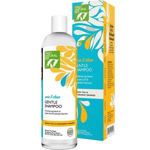 Only Natural Pet Dog Shampoo - Nourishing Jojoba & Oatmeal, Refreshing Green Tea & Mandarin - 12oz
