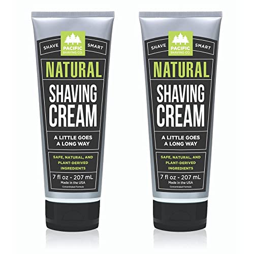 Pacific Shaving Company Shaving Cream - Hydrating Shea Butter & Vitamin E - 7oz, 2 Pack