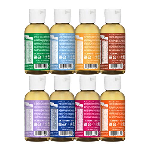 Dr. Bronner's Body Soap Gift Pack - Organic Oils, Fair Trade, Multi-Use - 2oz Variety Set