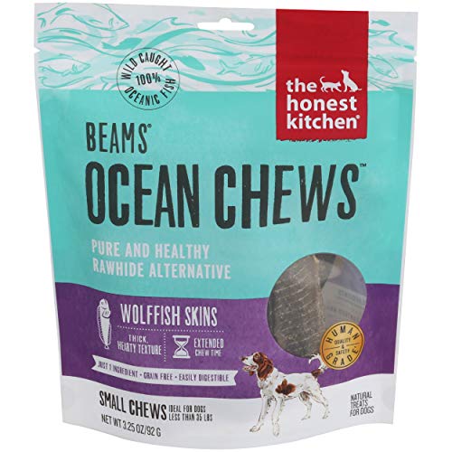Honest Kitchen Dog Treats - High Protein, Dental Health, Non-GMO, Wild-Caught Fish Skin - 6.5oz