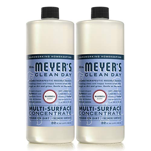 Mrs. Meyer's Multi-Surface Cleaner - Tough on Dirt, Biodegradable, Bluebell Scent - 32 oz, Pack of 2