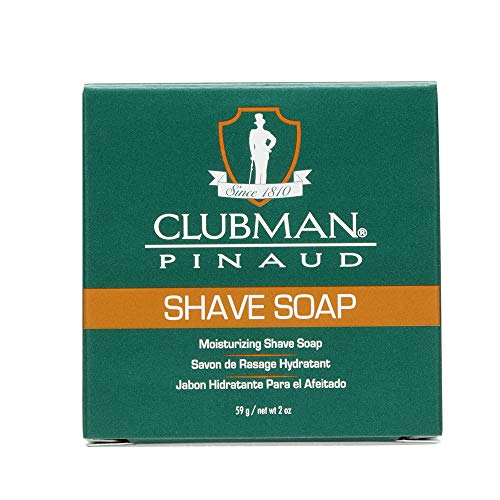 Clubman Shave Soap - Irritation-Free Hydration, Moisturizing Shea Butter - 2.5 oz