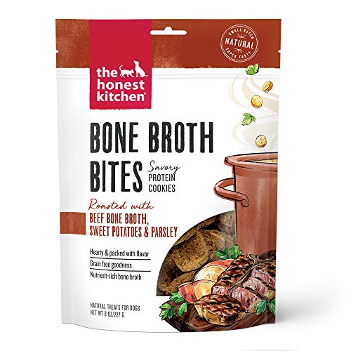 The Honest Kitchen Dog Treat - High Protein Bone Broth & Sweet Potato Bites, 8oz