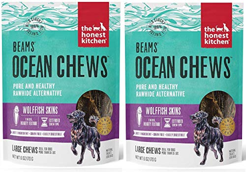 The Honest Kitchen Beams Fish Skin Treat - High Protein, Omega 3, Grain Free - 12oz