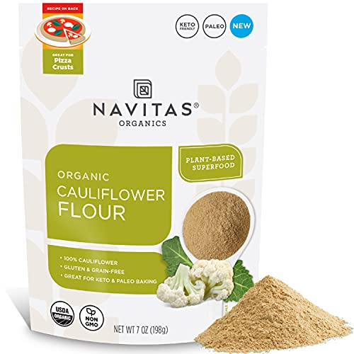Navitas Organics Cauliflower Flour - Low Carb, Gluten-Free, Vegan - 7oz, 13 Servings