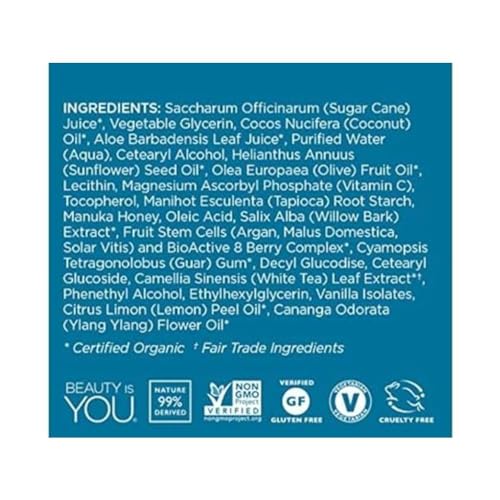 Andalou Naturals Lemon Sugar Facial Scrub - Gently Exfoliates & Purifies Skin - 1.7 oz