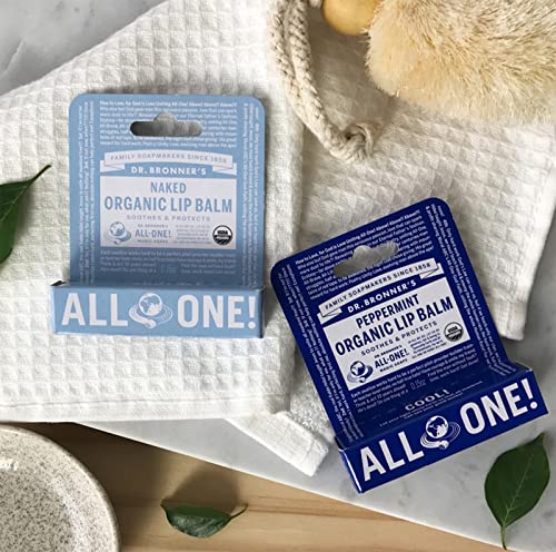 Dr. Bronner's Organic Lip Balm - Nourishing Hydration, Certified Fair Trade - 0.15 oz