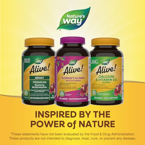 Nature's Way Alive! Women's Multivitamin Gummies - 16 Vitamins for Energy & Wellness - 130 Count