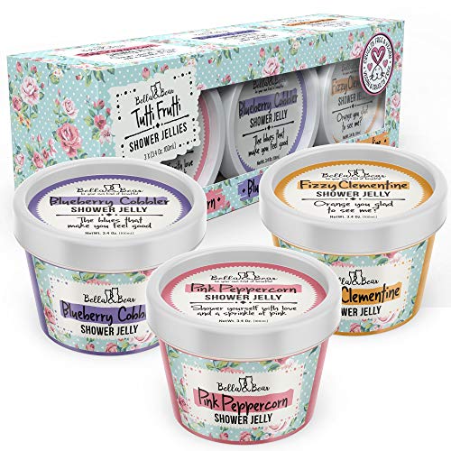 Bella & Bear Body Wash - Vegan, Cruelty-Free, Fruity Scents - 3 Pack of 3oz Shower Jellies