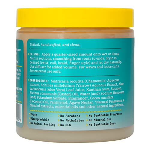 Alaffia Beautiful Curls Hair Gel - Hydrates, Defines Curls, Vegan with Shea & Coconut Oil - 8 Fl Oz