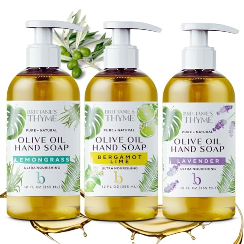 Brittanie's Thyme Organic Hand Soap - Nourishing Clean, Olive Oil & Essential Oils - 12oz