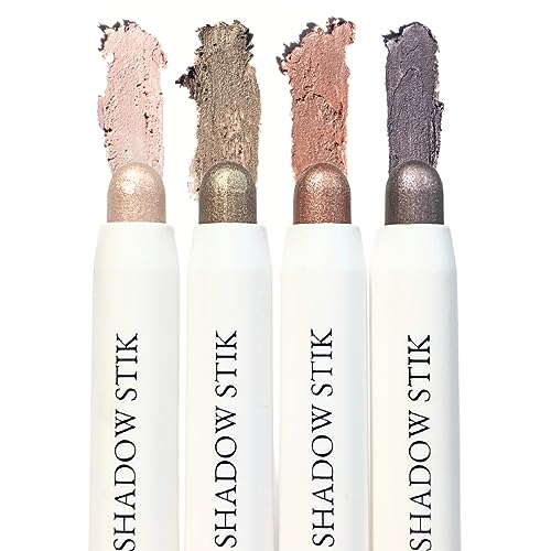 Honeybee Gardens Instant Shadow Stik Bundle - Nourishing Metallic Eye Shadow, 4-Pack