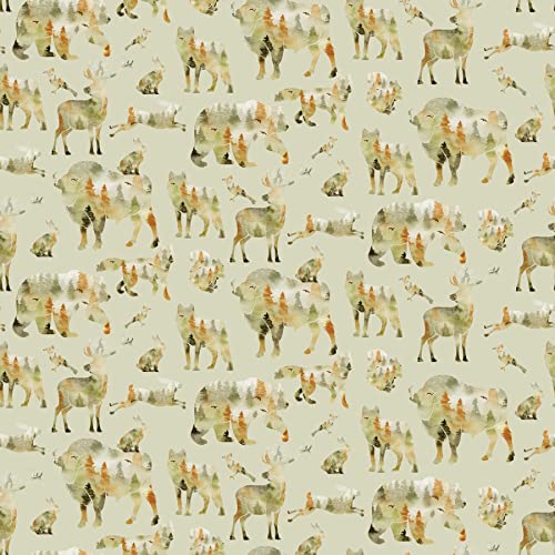 Waterleaf Paper Co. Dissolvable Gift Wrap - 100% Biodegradable, Forest Animals Design - 4 sq-ft