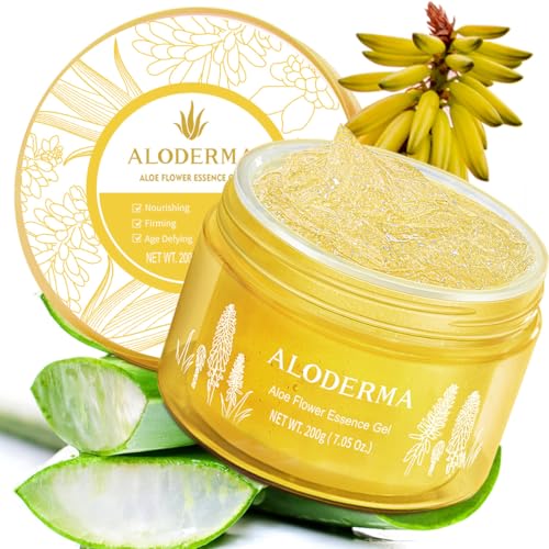 Aloderma Moisturizer - Deep Hydration & Youthful Glow, Organic Aloe & 24K Gold - 7oz