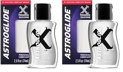 Astroglide X Silicone Based Personal Care Set - Waterproof, Long-Lasting, Hypoallergenic - 2.5oz