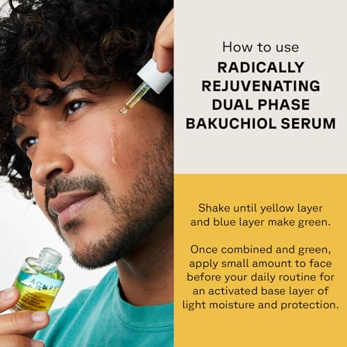 Acure Dual Phase Bakuchiol Serum - Anti-Aging, Hydrating Eggplant & Turmeric - 0.67 oz