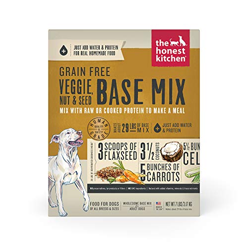 The Honest Kitchen Dog Food - Human Grade Dehydrated Veggie Base Mix, No Fillers - 7 lb
