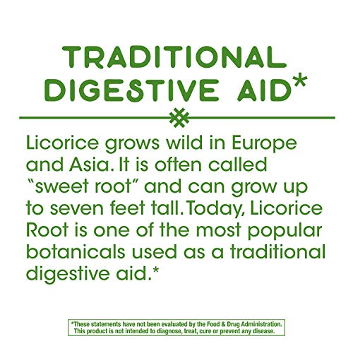 Nature's Way Licorice Root Capsules - Digestive Health Support, Vegan, Gluten-Free - 900mg, 100ct