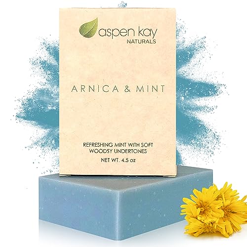 Aspen Kay Naturals Arnica & Mint Bar Soap - Nourishing for All Skin Types, 4oz