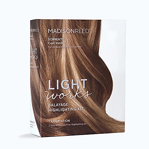 Madison Reed Light Works Balayage Kit - Natural Cool Vanilla Highlights, Ammonia-Free - 2 Steps