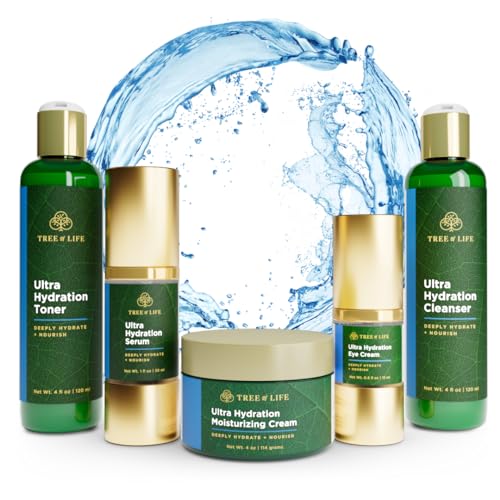 Tree of Life Skin Care Set - Hydration, Anti-Aging, Cruelty-Free, All Skin Types - 5 Products