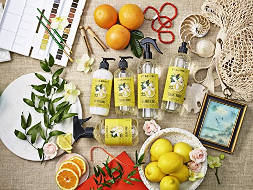 Caldrea Hand Soap - Gentle Cleanser with Aloe Vera & Olive Oil, Sea Salt Neroli Scent - 10.8oz