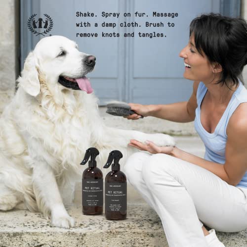 Muse Apothecary Dog Grooming Spray - Deodorizing & Detangling, Lavender Fields, 8oz
