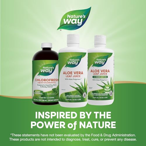 Nature's Way Aloe Vera Supplement - Supports Digestive Health, Certified Quality - 33.8 Fl. Oz