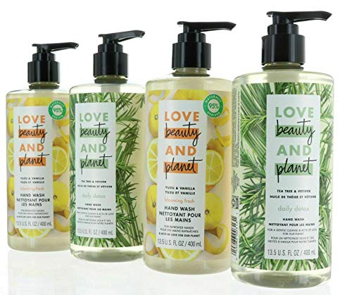 Love Beauty And Planet Hand Soap - Cleanses with Natural Ingredients, 95% Derived - 4 Pack