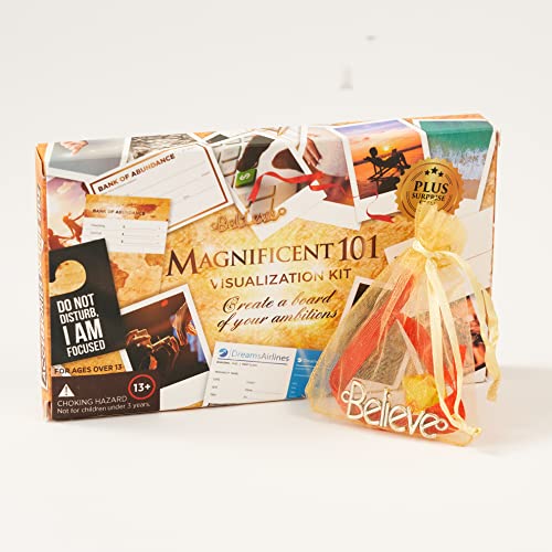 MAGNIFICENT Vision Board Kit - Empower Your Dreams with Transformational Tools - 15 Cards, 20 Images