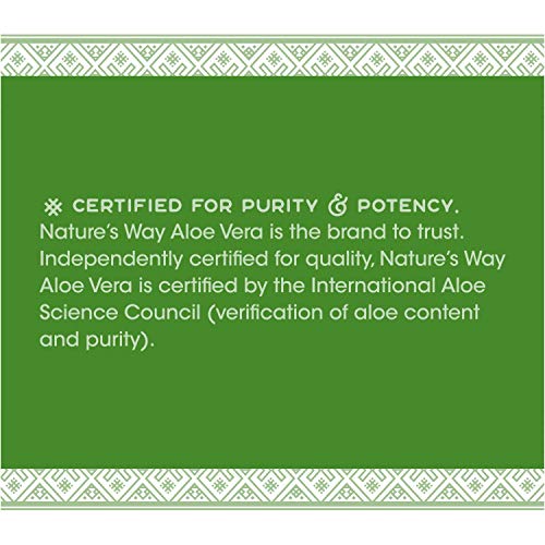 Nature's Way Aloe Vera Supplement - Supports Digestive Health, Certified Quality - 33.8 Fl. Oz