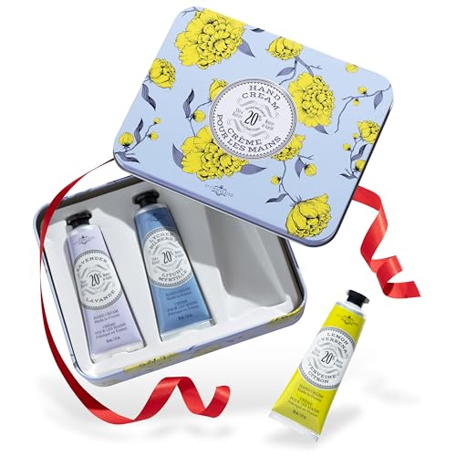 La Chatelaine Hand Care Set - Nourishing with 20% Organic Shea Butter, 3 Scents - 3 x 1 fl oz