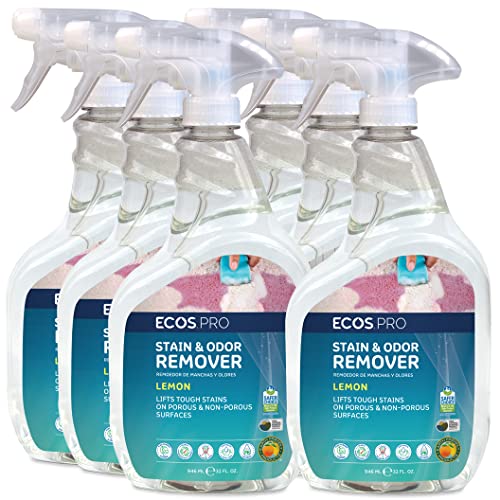 ECOS PRO Stain Remover - Biodegradable, pH Balanced, EPA Safer Choice - Pack of 6