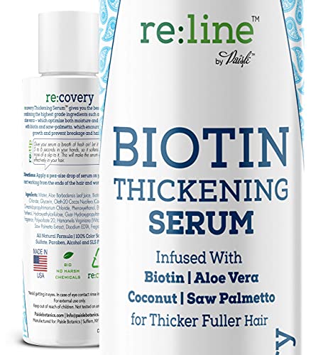 Paisle Botanics Hair Growth Serum - Nourishes & Thickens Fine Hair, Biotin Infused - 4 oz