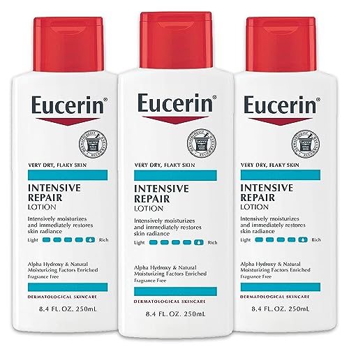 Eucerin Body Lotion - 24-Hour Hydration for Very Dry Skin, Paraben & Fragrance Free - 8.4oz, 3-Pack