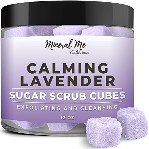 Lavender Body Scrub Cubes - Ultra Hydrating & Moisturizing, Vegan & Organic - 12oz