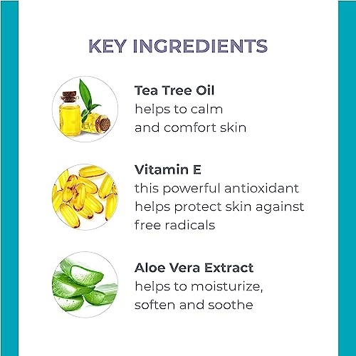 Derma E Moisturizer - Deeply Hydrating Tea Tree & Vitamin E Relief for Irritated Skin - 4 oz