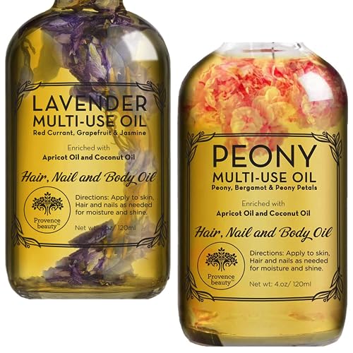 Provence Beauty Lavender Multi-Use Body Oil - Nourishing, Organic Vitamin E Blend - 4oz