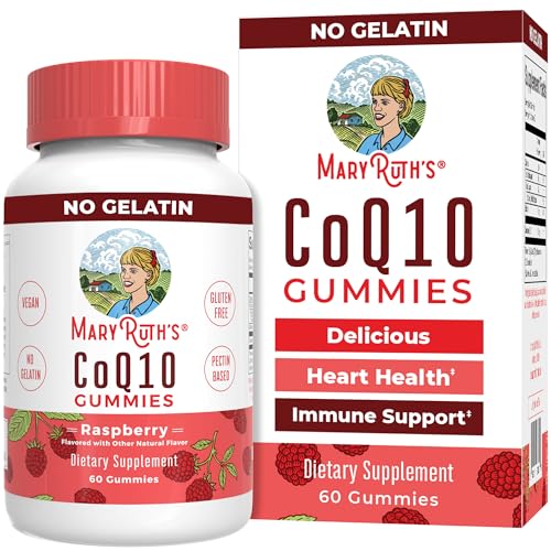 MaryRuth Organics CoQ10 Gummies - Supports Heart Health & Cellular Energy, Vegan - 60 Count