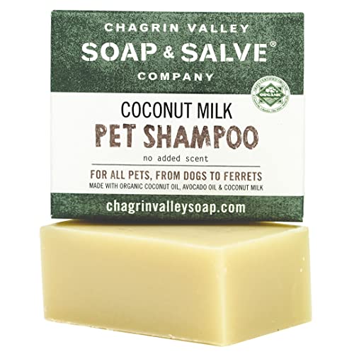 Chagrin Valley Natural Dog Shampoo - Moisturizing for Sensitive Skin, Organic Coconut Milk - 3.8oz