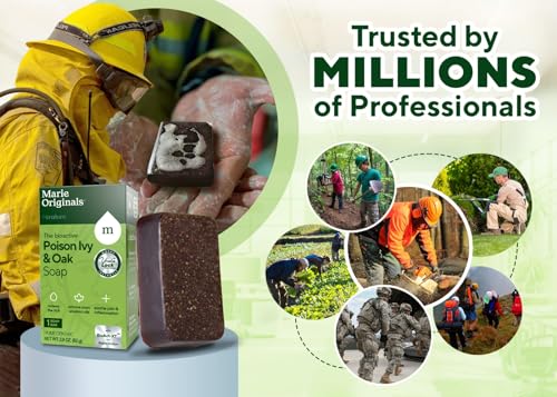 Marie Originals Poison Ivy Soap Bar - Relieves Itching, All Natural Ingredients - 2.9oz