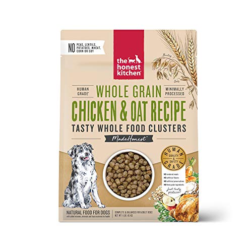 The Honest Kitchen Dry Dog Food - Human Grade Chicken & Oats, Balanced Nutrition - 1 lb