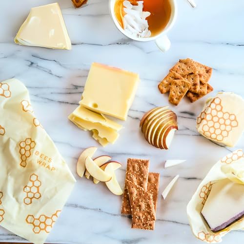 Bee's Wrap Reusable Beeswax Food Wrap - All-Natural, Washable, Cut-to-Size Roll - 14in x 52in